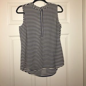 Navy/Cream Striped Tank